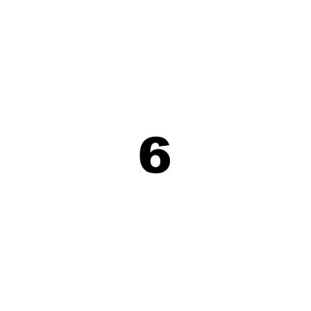 NUMERO ADHESIU 25mm (6) APL06032    (ABO)