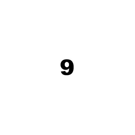 NUMERO ADHESIU 25mm (9) APL06035    (ABO)