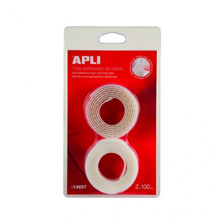 VELCRO ADHESIU TIRA 100cm BLANC