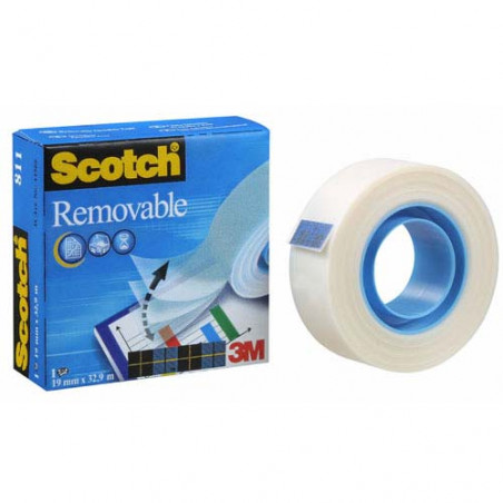 CINTA ADH. SCOTCH MAGIC 33x19 REM0VIBLE