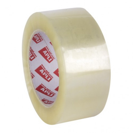 Precinto adhesivo 48 mm. x 132 m.  transparente PP en rollo Apli