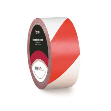 PRECINTO SENYALITZAR VERMELL/BLANC 50x33 (FE)