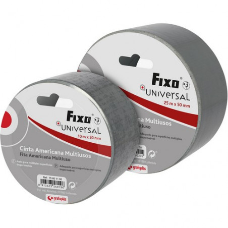 Cinta americana FIXO UNIVERSAL 10m x 50mm