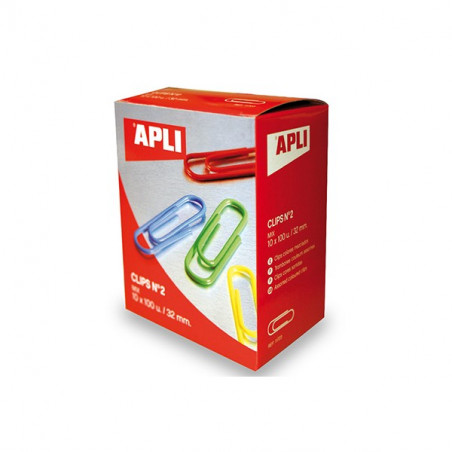 CLIPS Nº 2 COLORS PLASTIFICATS (100u)
