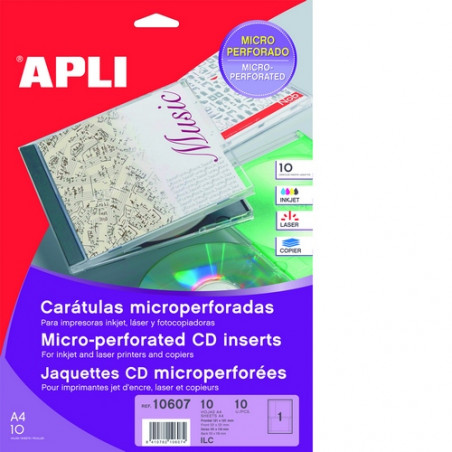 CARATULA APLI CD/DVD 10f APL10607