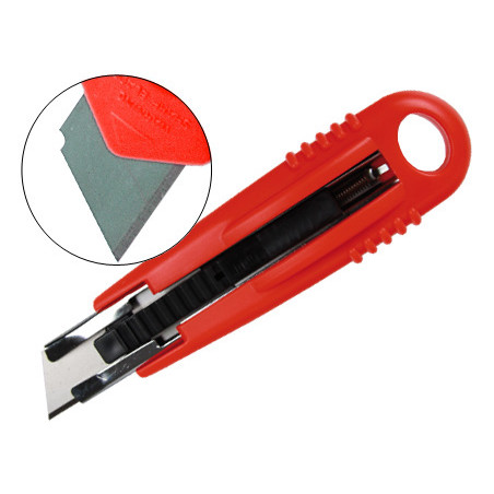 CUTTER 18mm SEGURETAT CUTXILLA RETRACTIL METALIC