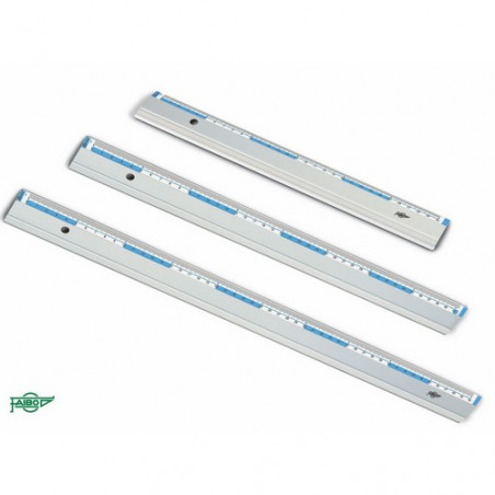 Regla de aluminio 50 cm. alta calidad banda de gom