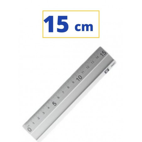 REGLE ALUMINI 15 CM.
