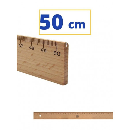 REGLE FUSTA  50 CM.