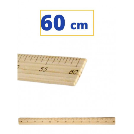 REGLE FUSTA  60 CM.