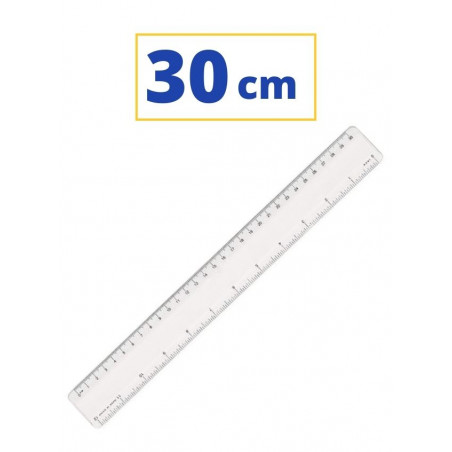 REGLE PLASTIC  30 CM.