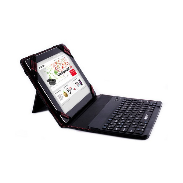 Funda para teclado, tablet portátil de 10 pulgadas, teclado inalámbrico  Bluetooth universal con funda protectora de PU para tableta de 9.7-10.1