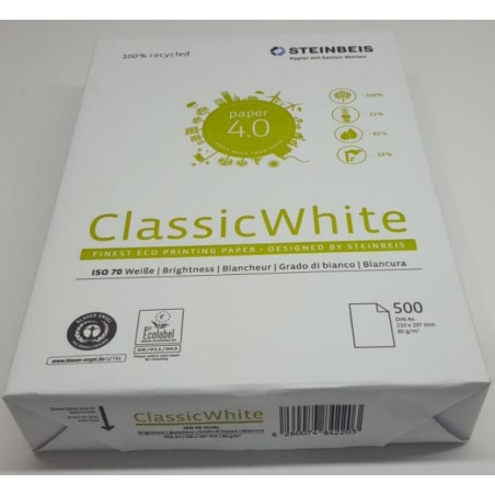 PAPER DIN A4  80 GR. (500u) RECICLAT