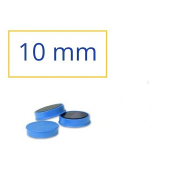 Imanes redondos 10 mm. Azul Faibo