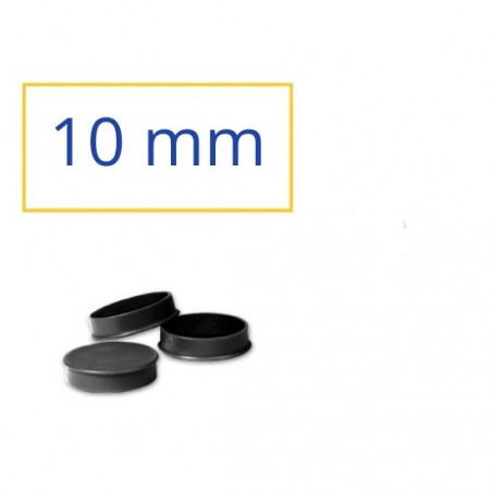 Imanes redondos 10 mm. Negro Faibo