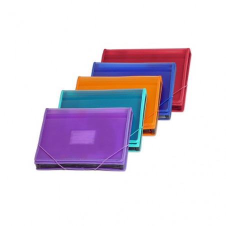 Organizador Fuelle de 12 div. Supra A4 330x240mm. 
