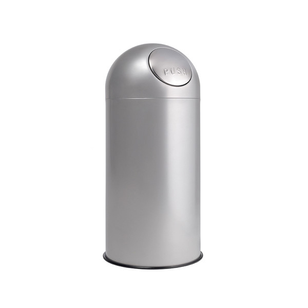 Papelera BIG-PUSH 94 cm 40 de diámetro gris alumin Papelera BIG-PUSH 94 cm 40 de diámetro gris alumin