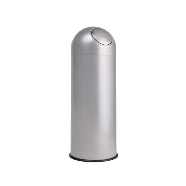 Papelera PUSH 88 cm 33 de diámetro gris aluminio P Papelera PUSH 88 cm 33 de diámetro gris aluminio P