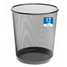 PAPERERA METALICA REJILLA 13L NEGRE
