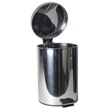 PAPERERA PEDAL   5 L RODONA INOX