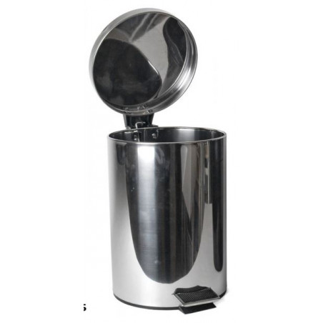 PAPERERA PEDAL  20L RODONA INOX
