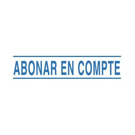 SEGELL TRODAT F  CAT. "PER ABONAR EN COMPTE"(4911)