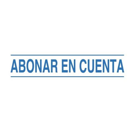 SEGELL TRODAT F "ABONAR EN CTA."(4911)
