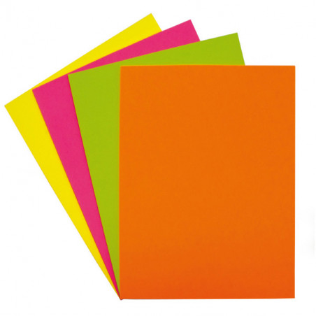 PAPER COLOR DIN-A4 FLUOR ROSA (50 fulls)