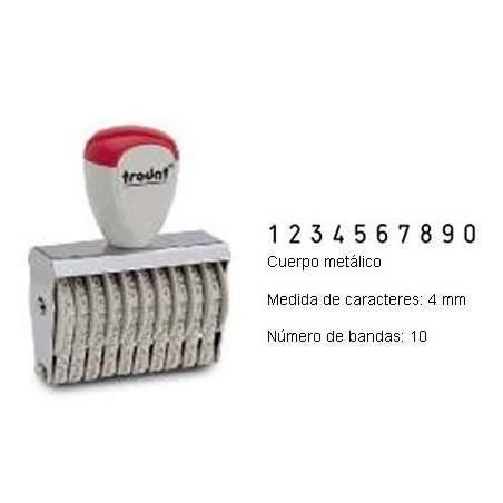 NUMERADOR 10 BANDES 4 mm.