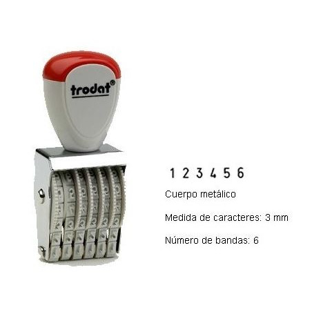 NUMERADOR 6 BANDES 3 mm.