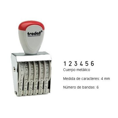 NUMERADOR 6 BANDES 4 mm.