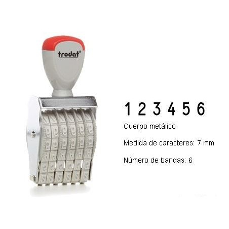 NUMERADOR 6 BANDES 7 mm.