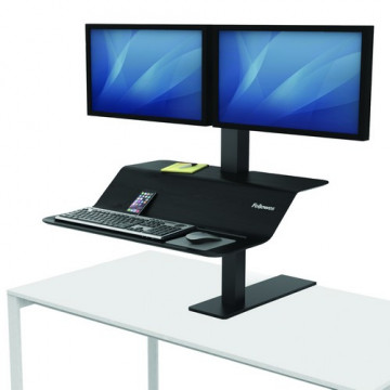 Estación de trabajo Sit-Stand Lotus™ VE monitor doble Fellowes