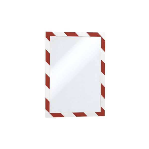 Marco autoadhesivo magnético A4 2 un. rojo/blanco Duraframe secu Marco autoadhesivo magnético A4 2 un. rojo/blanco Duraframe secu
