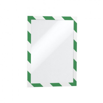 Marco autoadhesivo magnético A4 2 un. verde/blanco Duraframe sec