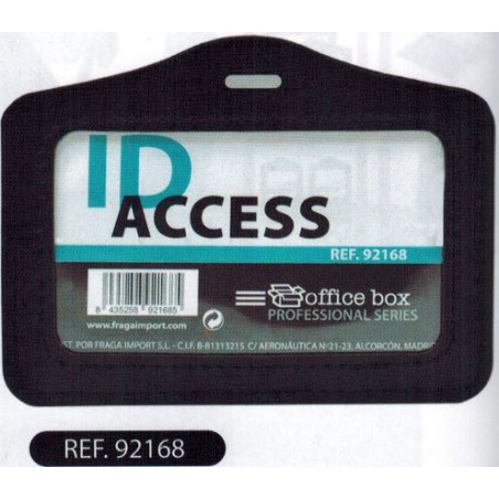 TARGETER IDENTIFICACIO 090x060 POLIPELL NEGRE