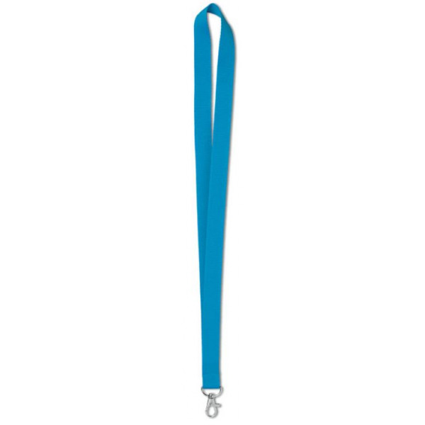 CINTA COLL / LANYARD MOSQUETO PER TARJETER BLAU TURQUESA CINTA COLL / LANYARD MOSQUETO PER TARJETER BLAU TURQUESA
