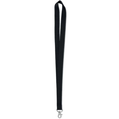 CINTA COLL / LANYARD MOSQUETO PER TARJETER NEGRE