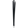 CINTA COLL / LANYARD MOSQUETO PER TARJETER NEGRE