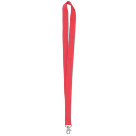 CINTA COLL / LANYARD MOSQUETO PER TARJETER VERMELL