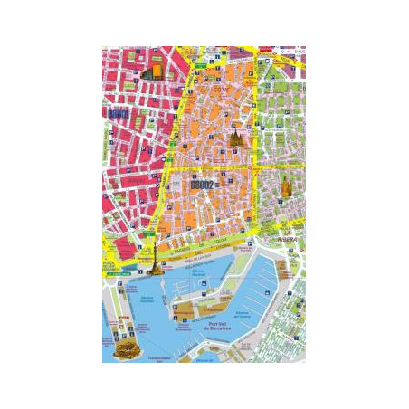 PLANELL MURAL BARCELONA DISTRICTES POSTALS 1300x900
