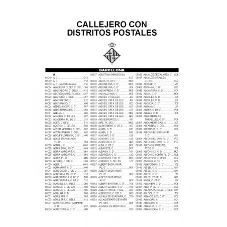 PLANELL MURAL BARCELONA DISTRICTES POSTALS 1300x900