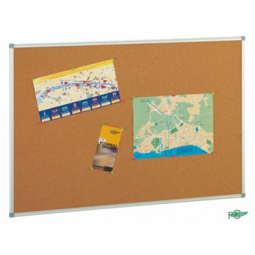 Tablero corcho con marco Aluminio 45x60 cm. Faibo
