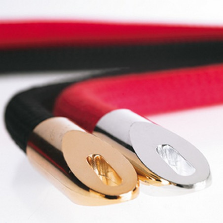Cordón Trenzado Rojo 150 cm. terminal plata