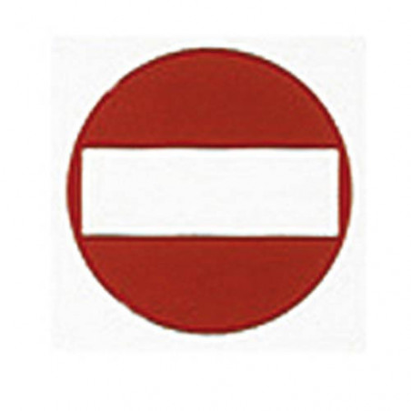 ETIQUETA ICONO 11x11 PROHIBIT EL PAS