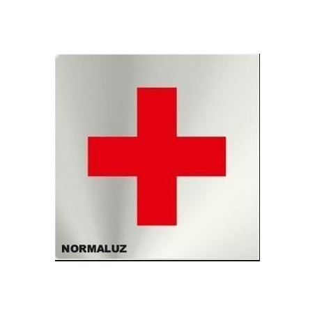 ETIQUETA ICONO 11x11 ENFERMERIA BOTIQUIN (CREU BLANCA/VERD)