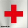 ETIQUETA ICONO 11x11 ENFERMERIA BOTIQUIN (CREU BLANCA/VERD)