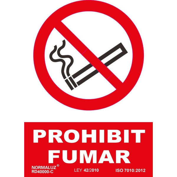 PLACA A4 "PROHIBIT FUMAR" PLACA A4 "PROHIBIT FUMAR"