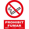 PLACA A4 "PROHIBIT FUMAR"
