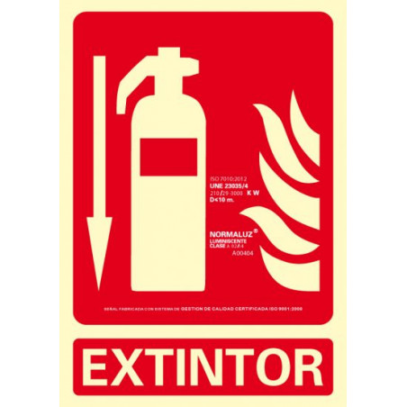 PLACA A4 "EXTINTOR" FOTOL.